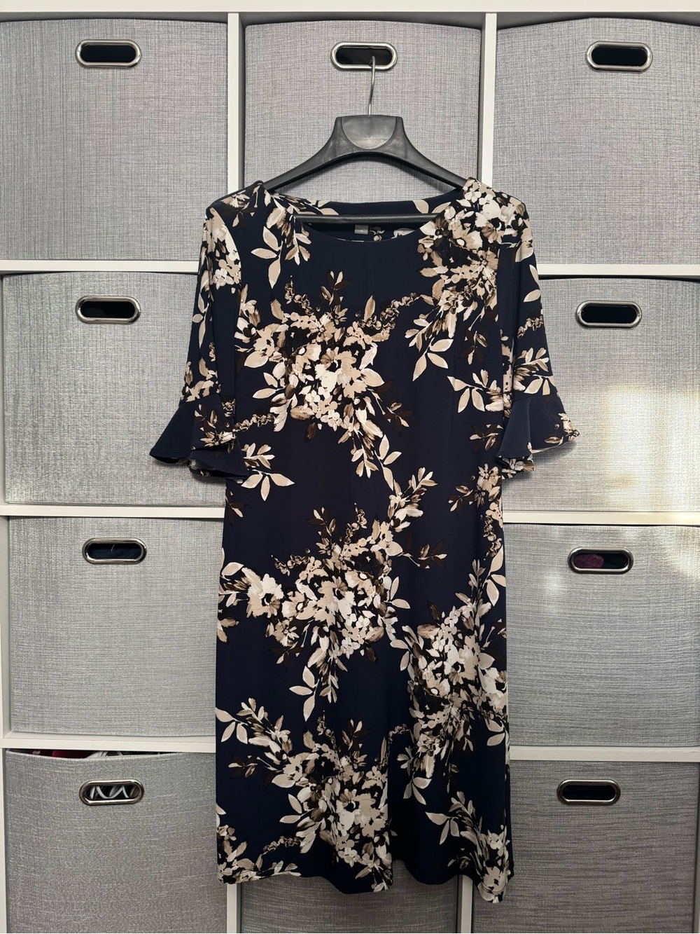 Tommy Hilfiger Navy Floral Midi Dress